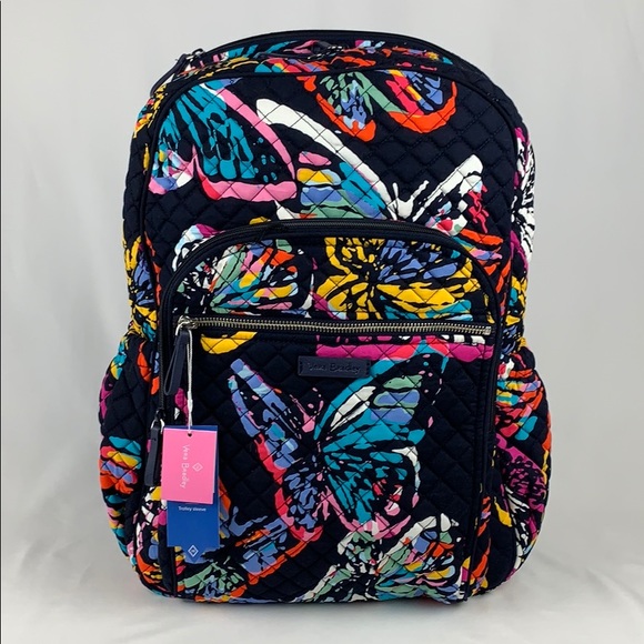 Vera Bradley Handbags - Vera Bradley Campus Backpack - Butterfly Flutter
